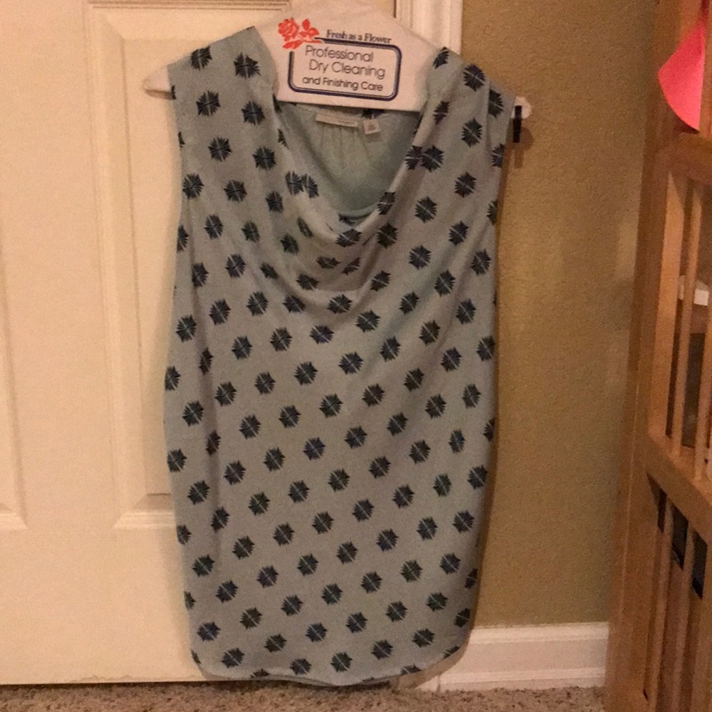 Cowl neck satin shirt